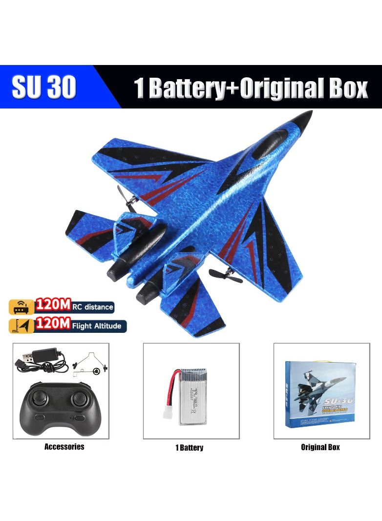 SU57 Radio Control Airplane 2.4GHz 2CH RC Plane Built-in Gyro Foam SU30 Electric Remote Control Plane Toys for Children