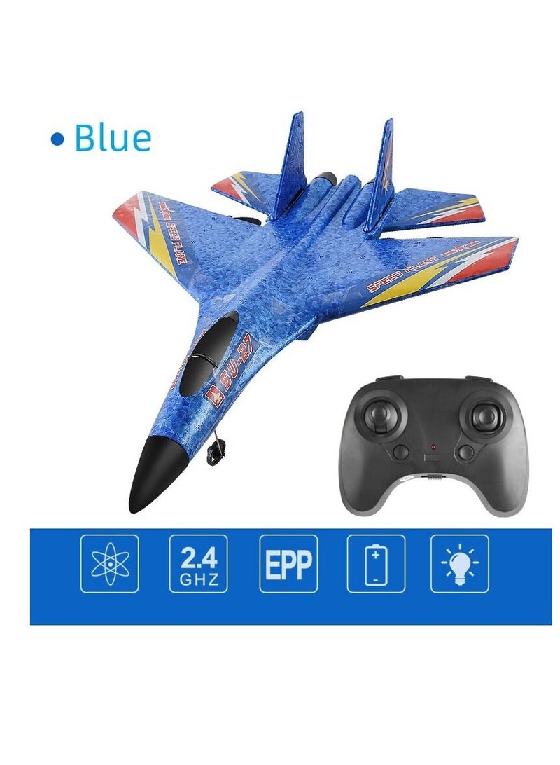 Remote Control Airplane Radio Glider Fighter LED Night Navigation Light Plane Model Toy For Children