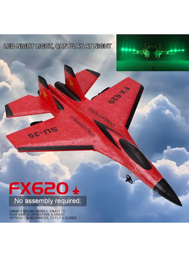 Rc Jet Foam 2 Channel 2.4GHz Remote Control Fighter Airplane Ready to Fly Plane, with Led Light, RC Aircraft for Beginners, Adults & Kids, for Boys 14+, high Speed rc Airplane, Hobby rc Jet Planes