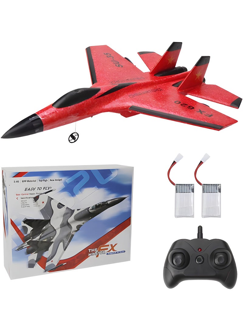 Rc Jet Foam 2 Channel 2.4GHz Remote Control Fighter Airplane Ready to Fly Plane, with Led Light, RC Aircraft for Beginners, Adults & Kids, for Boys 14+, high Speed rc Airplane, Hobby rc Jet Planes