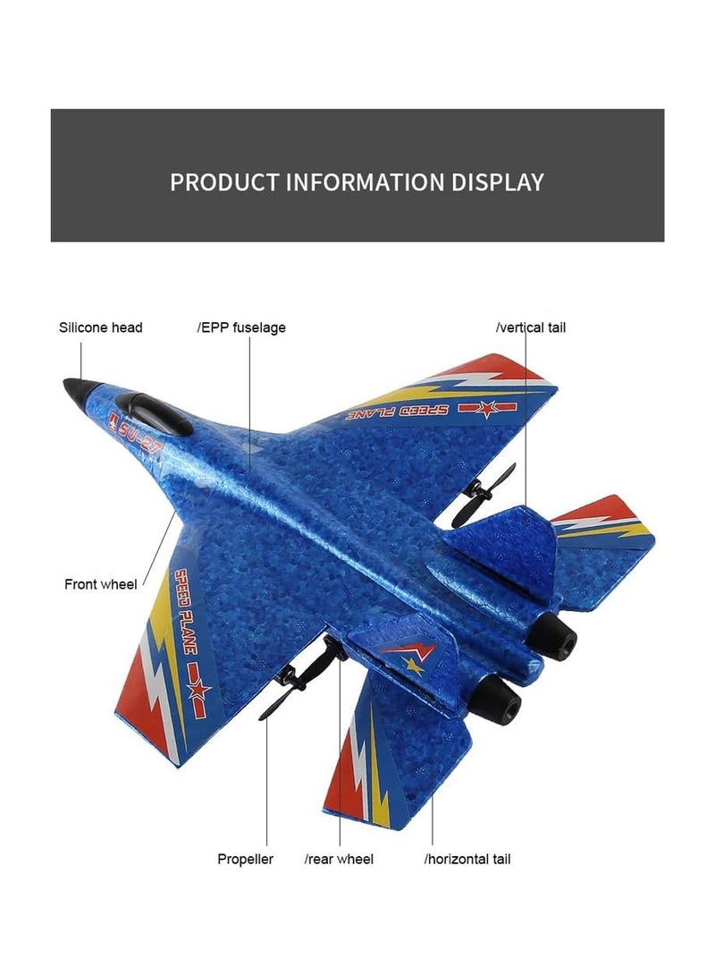 RC Plane, Su-27 Ready to Fly RC, 2 Channel 2.4GHZ RC Plane, RC Plane for Beginners