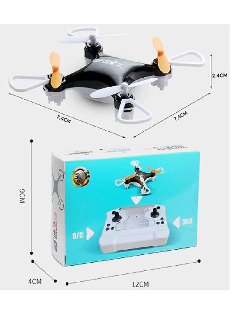 Mini Drone Quadcopter Remote Control Airplane High Fall Resistance Boy Toy Birthday Gift Black