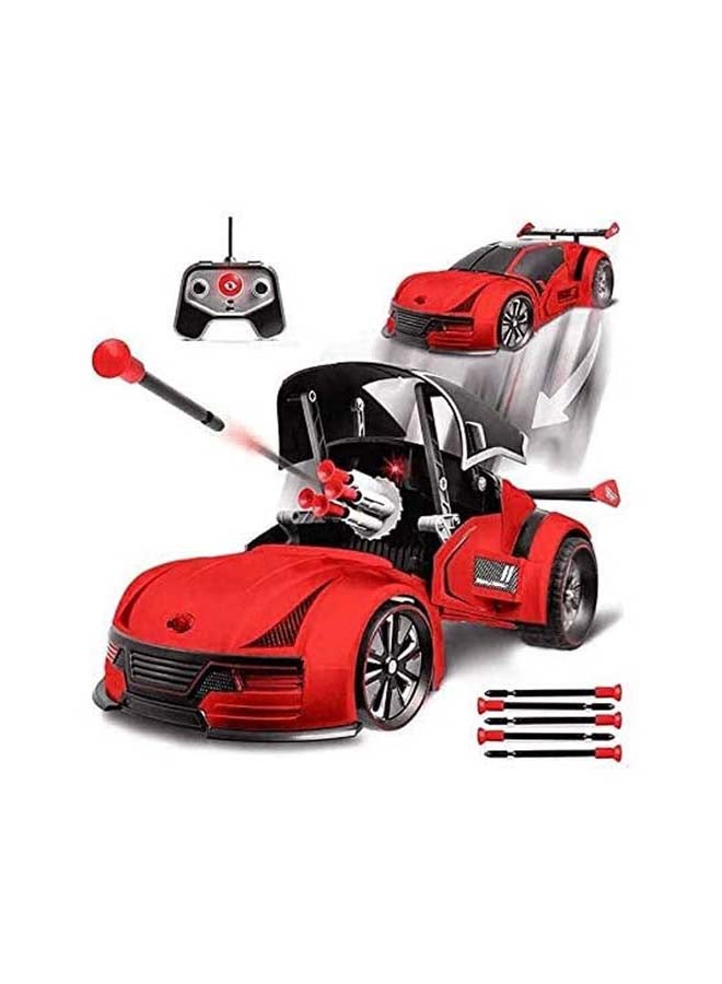 RC Transforming Missile Launcher Red