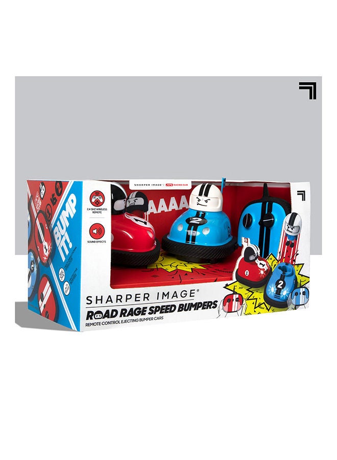 Sharper Image RC Speed Bumper Road Rage Two Player Remote Controlled Toy