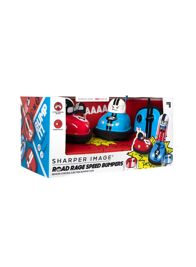 Sharper Image RC Speed Bumper Road Rage Two Player Remote Controlled Toy