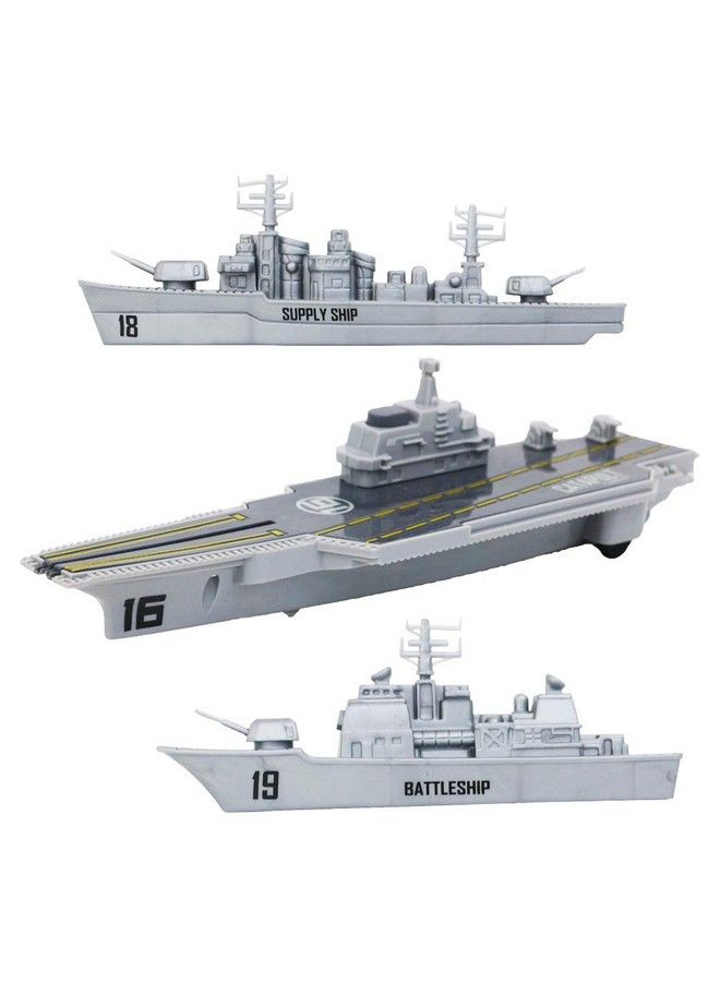 Aircraft Carrier Toy Military Naval Ship Play Set With Small Scale Planes Toy Battleship And Supply Ship,Great Battleship Toys Army Men Toys For Boys Girls Kids