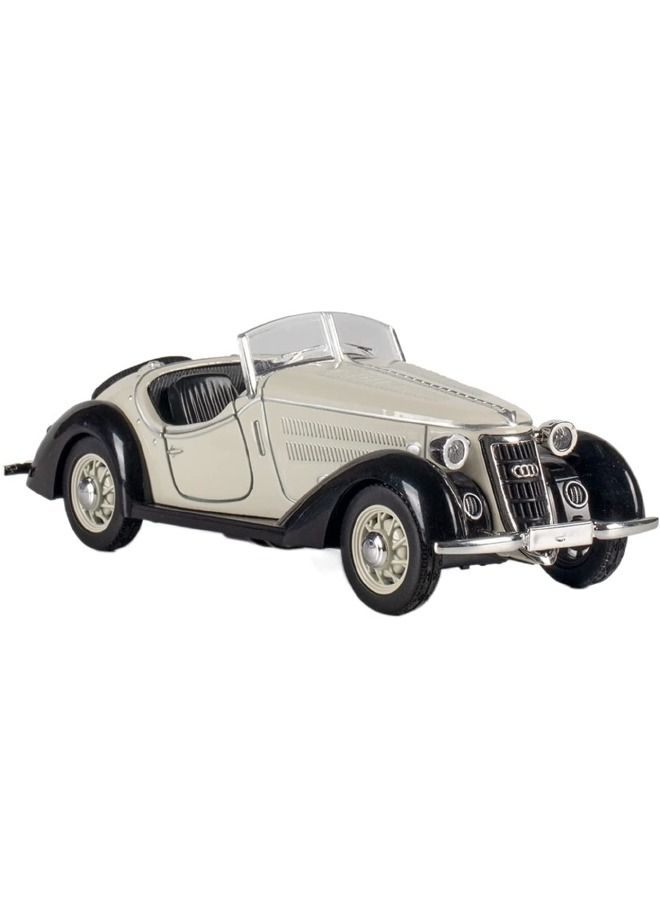 1:32 Audii Car Model Toy, Audii Vintage Convertible Metal Die Casting Alloy Simulation Car Model, Sound and Light Pull Back Model Car, Alloy Collectible Toy Car