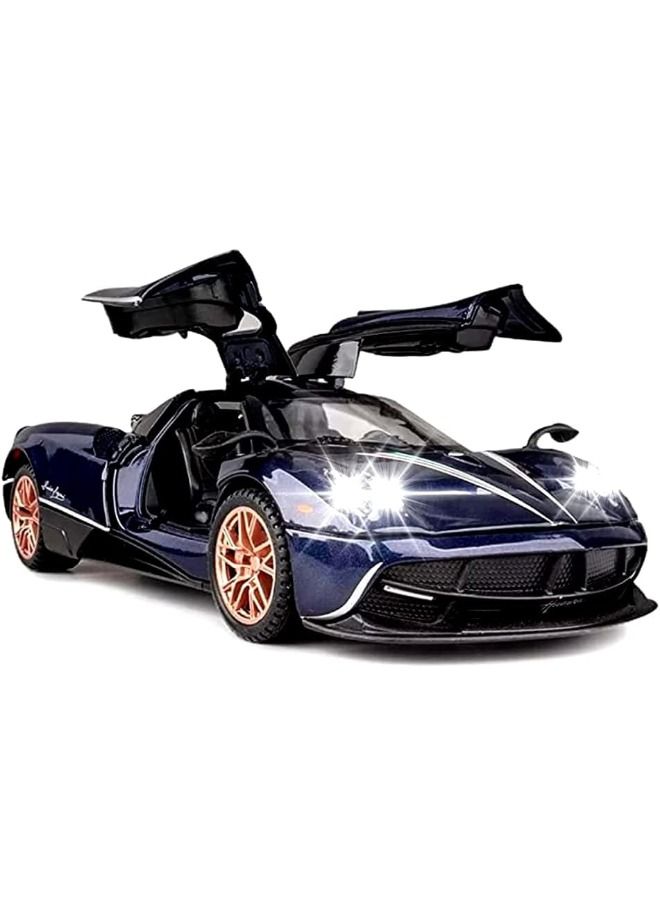 1:32 Pagani Huayra Dinastia Car Model Toy, Diecast Zinc Alloy Pull Back Collectible Toy Car, Sound and Light Pull Back Model Car for Kids Boy Girl Gift