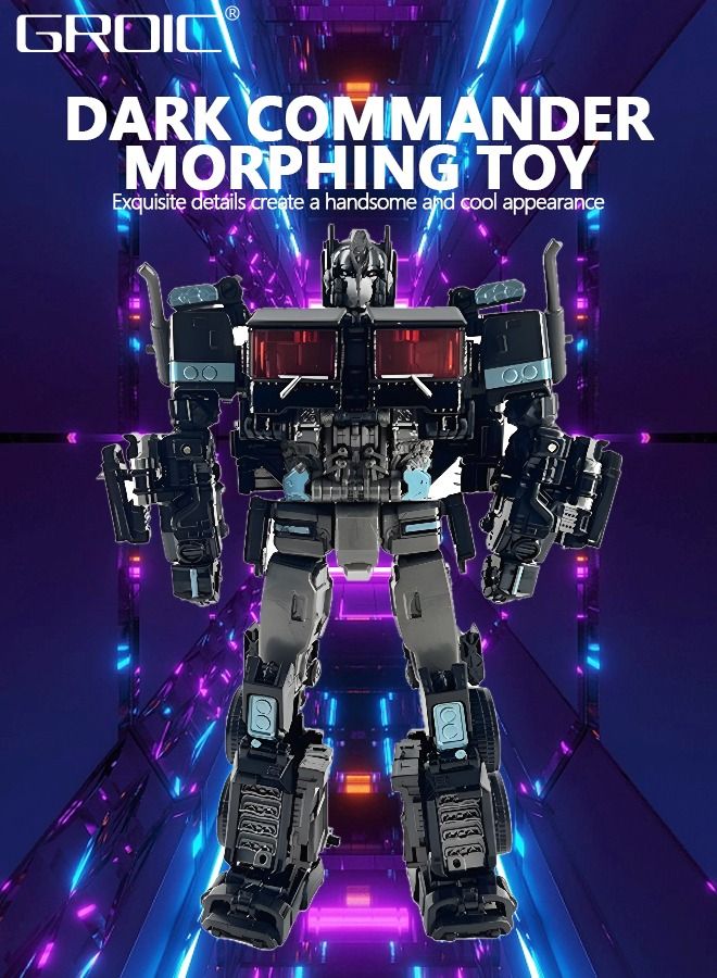 2 In 1 Deformation Robot Toy, Deformed Car Robot Toys, Action Figure Deformation Car Model, Portable Alloy Deformation Robot Toys Gift for Kids-Optimus Prime