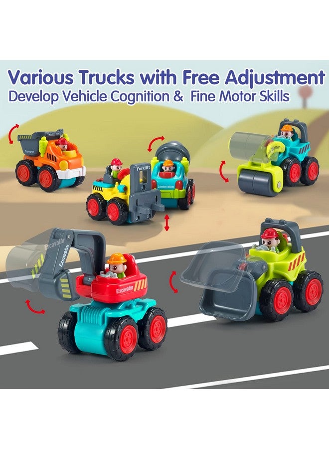 Toys For 1 Year Old Boy Birthday Gift 6 Pcs Toy Trucks Mini Car Toys For 2 Year Old Boy Birthday Gift Toddler Toys Age 12 3 Year Old Boy Toys Toddler Boy Toys For 1+ Year Old Boy Baby