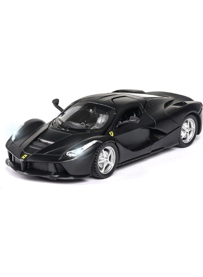 1/32 Alloy Collectible Race Car Model Toy, Diecast Zinc Alloy Pull Back Collectible Toy Car, Sound and Light Pull Back Model Car for Kids Boy Girl Gift