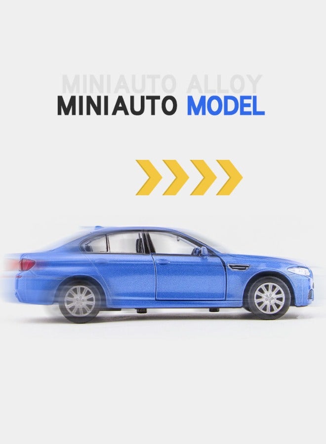 1/36 BMW M5 Car Model, BMW Model Car, Zinc Alloy Toy Car for Kids, Pull Back Vehicles Toy Car for Toddlers Kids Boys Girls Gift 12*5*3.5cm (Blue)