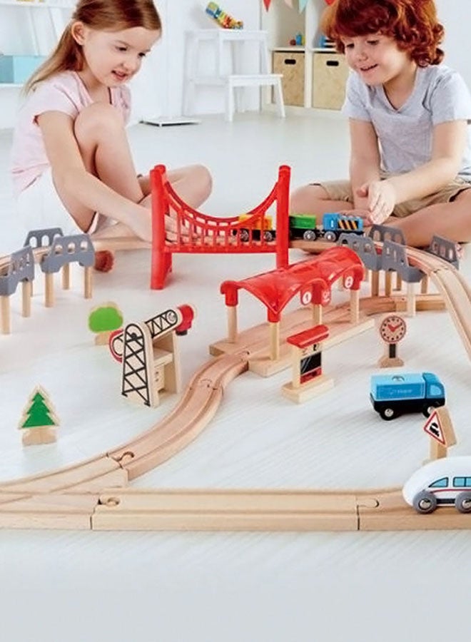 64-Piece Double Loop Railway Set E3712