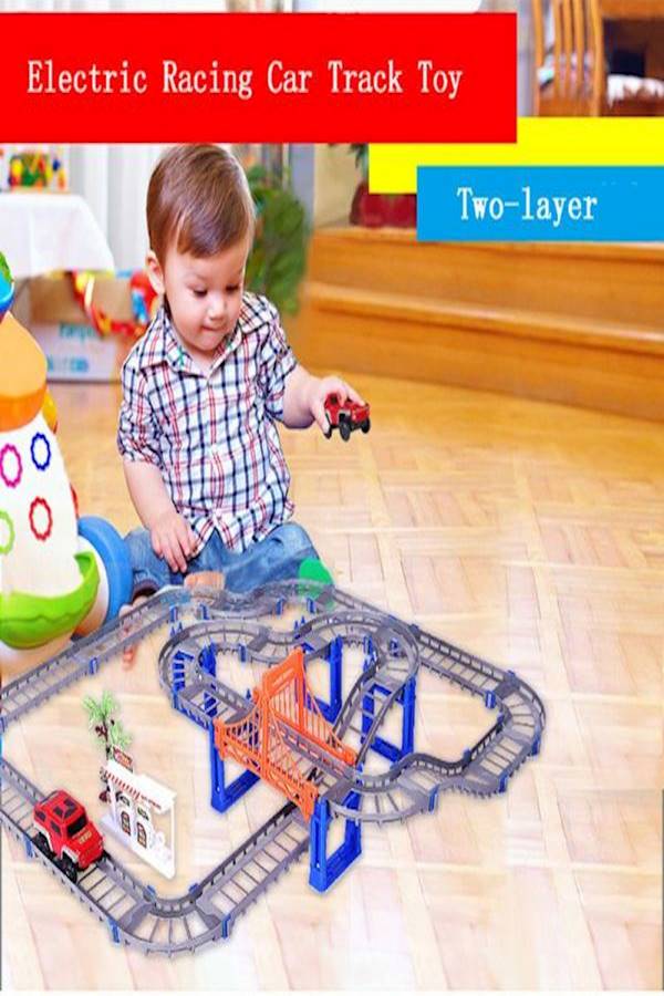 73-Piece Electric Puzzle Multi-Layer Speed Rail Track Set