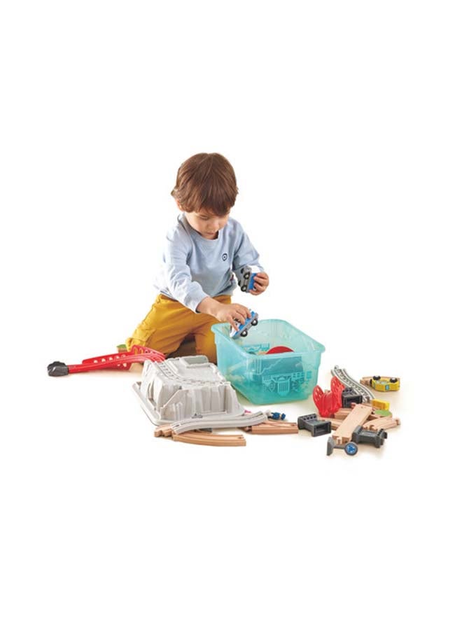 City Train Bucket Railway Set 48- Piece