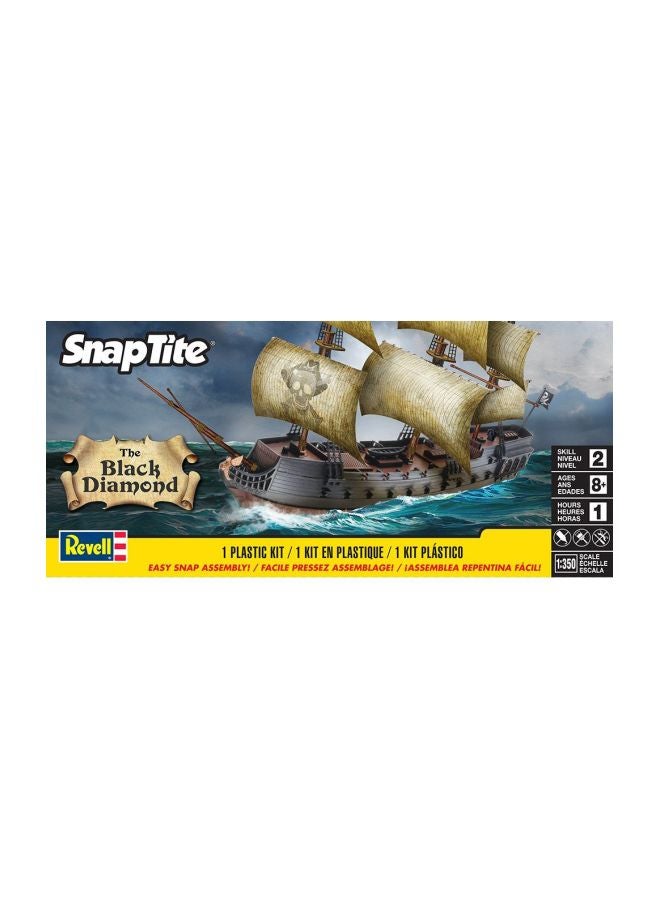 SnapTite The Black Diamond Pirate Ship Model Kit 85-1971