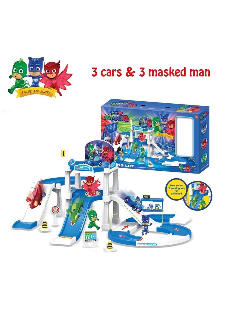 Pj Masks Control Tower Parking Lot Toy with Cars Characters Masked Figure