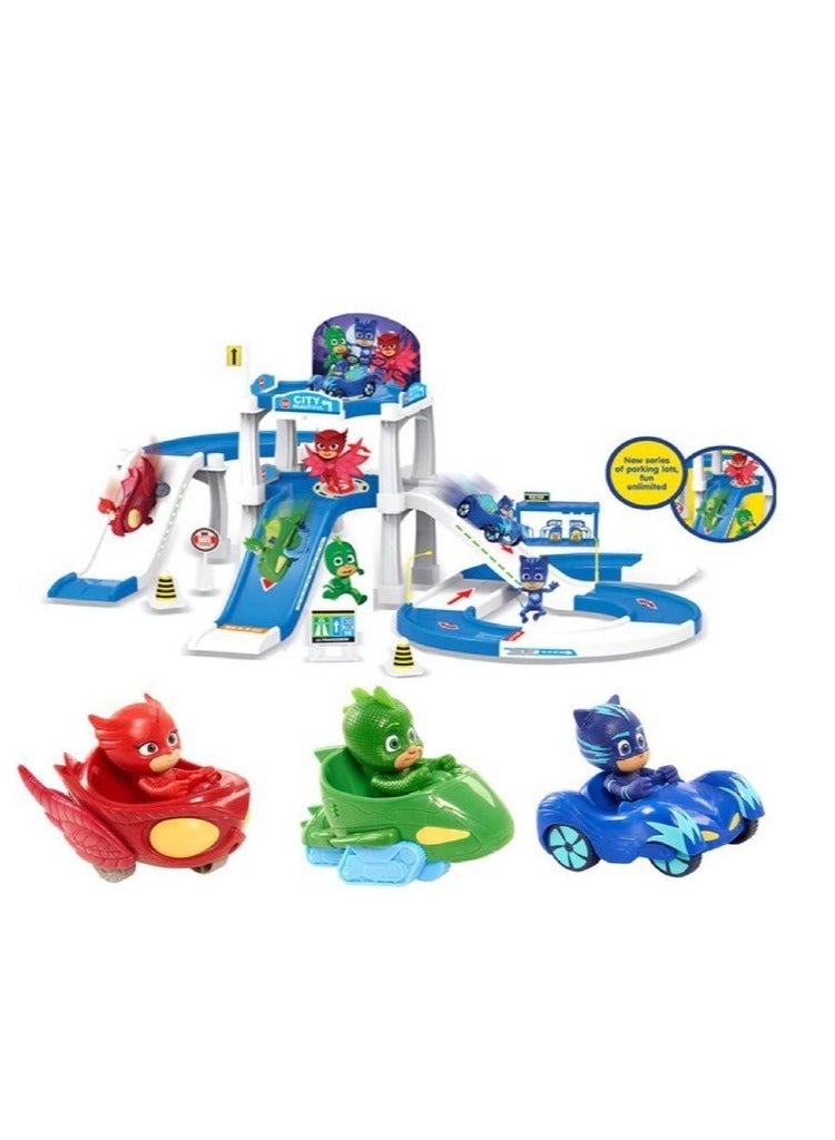 Pj Masks Control Tower Parking Lot Toy with Cars Characters Masked Figure