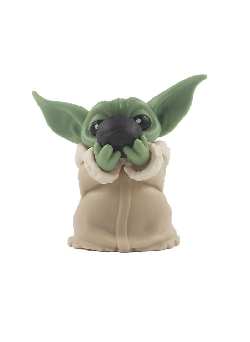 5 Pcs Star Wars Master Yoda Baby Cartoon Toy Set Best Gift for Kids Adults Fans Children's Day Gift