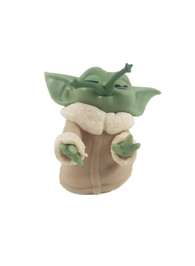 5 Pcs Star Wars Master Yoda Baby Cartoon Toy Set Best Gift for Kids Adults Fans Children's Day Gift