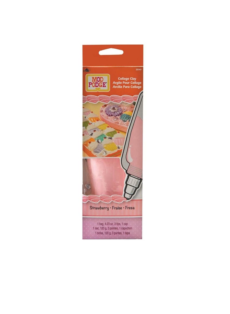 Mod Podge Collage Clay 4.23oz Strawberry Pink