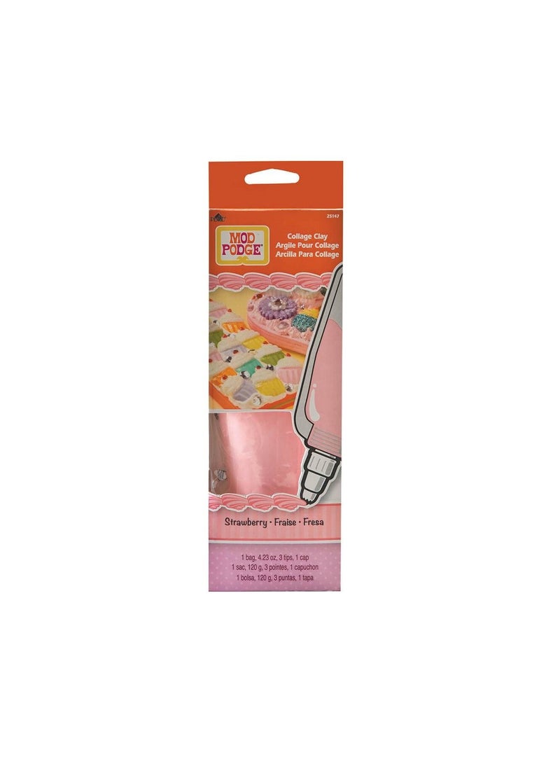 Mod Podge Collage Clay 4.23oz Strawberry Pink