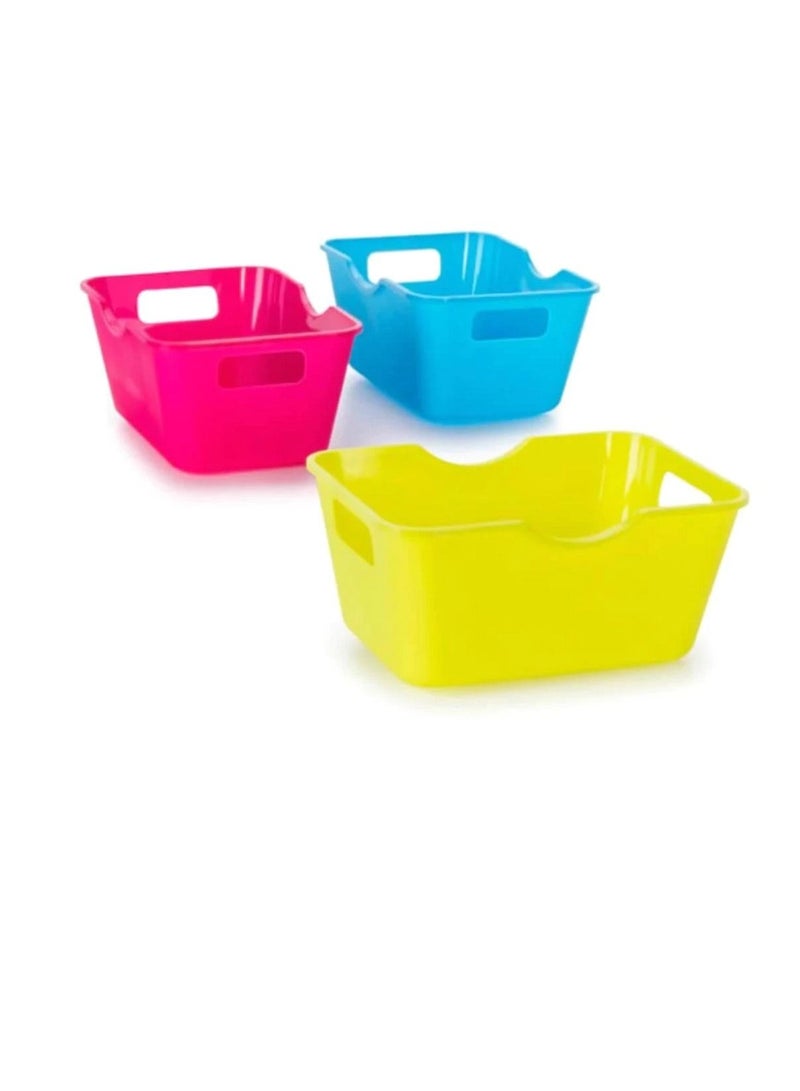 Crafter's Toolbox™ Mini Colorful Storage Bins 4 x 2.75 inches 3 pieces