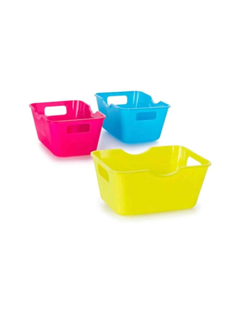 Crafter's Toolbox™ Mini Colorful Storage Bins 4 x 2.75 inches 3 pieces