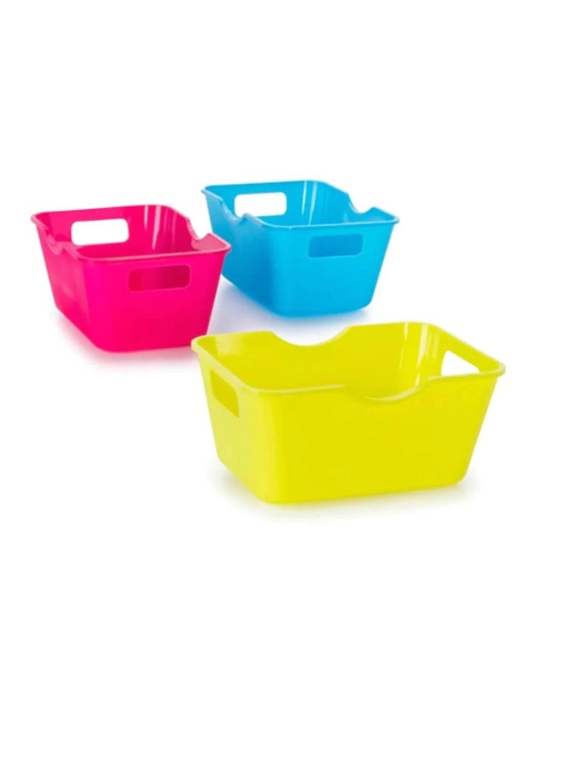 Crafter's Toolbox™ Mini Colorful Storage Bins 4 x 2.75 inches 3 pieces