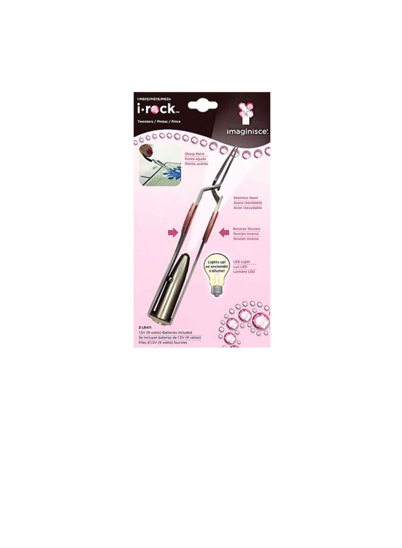 i-rock LED Reverse Tension Tweezers 4.75in