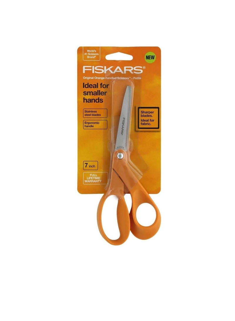 Petite Original Orange Handled Scissors 7 Inch