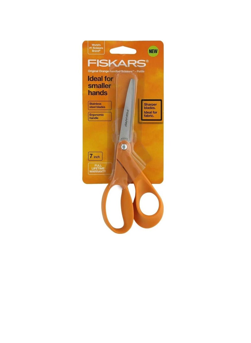 Petite Original Orange Handled Scissors 7 Inch