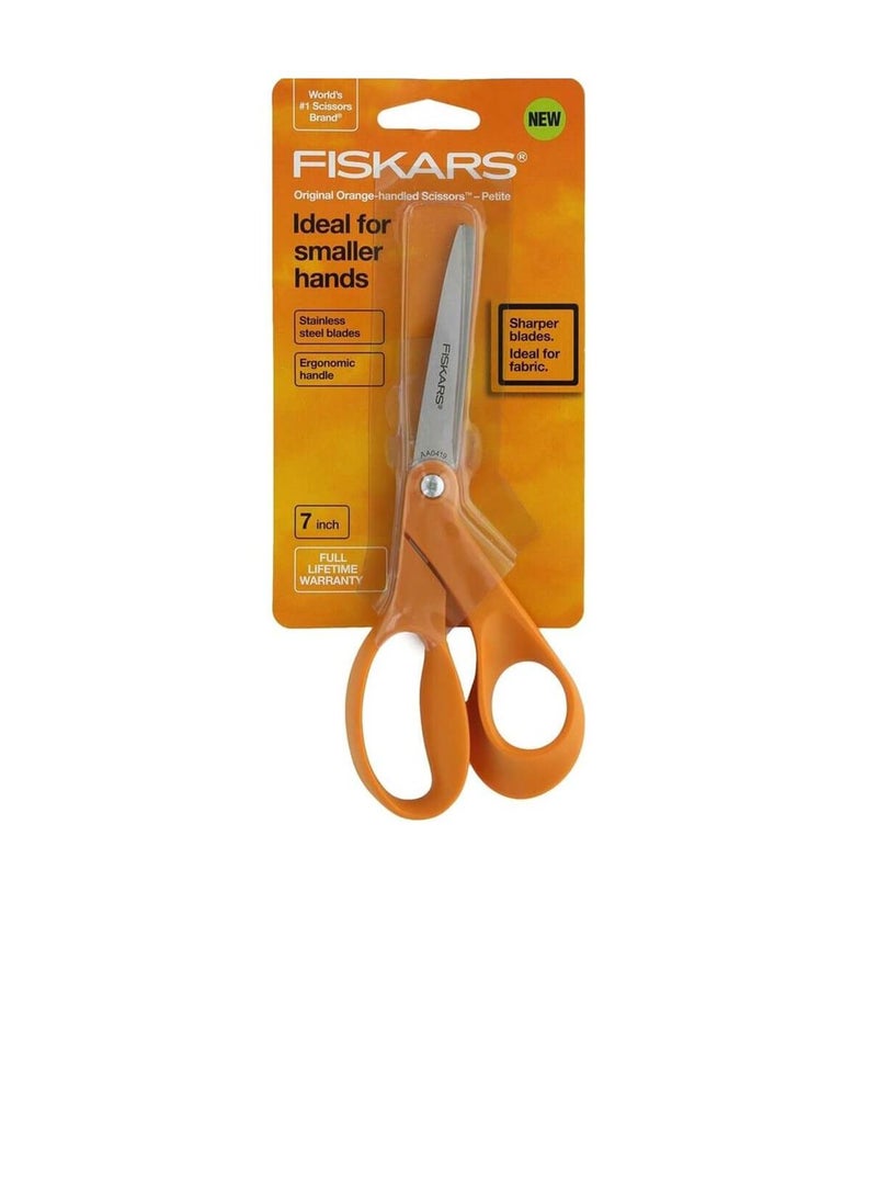 Petite Original Orange Handled Scissors 7 Inch