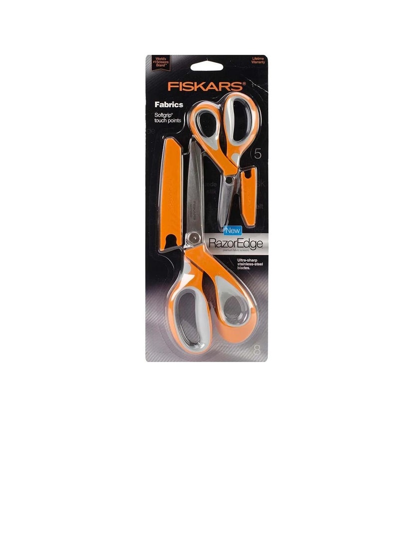 RazorEdge Softgrip Fabric Shears Set 5in and 8in