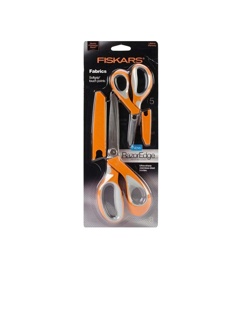 RazorEdge Softgrip Fabric Shears Set 5in and 8in