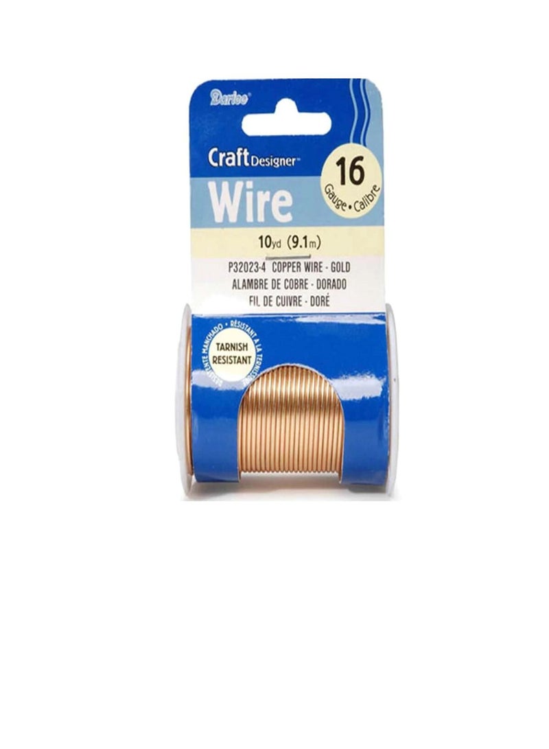 Craft Wire 16 Gauge Gold 10 yards