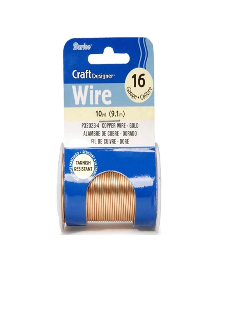 Craft Wire 16 Gauge Gold 10 yards