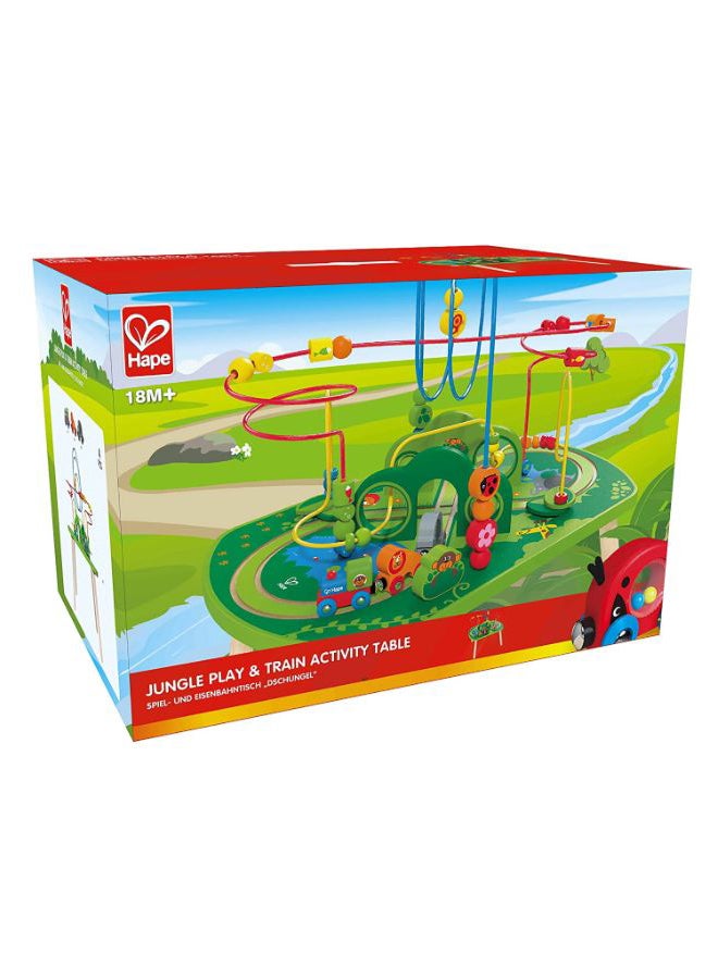 Wooden Jungle Play And Train Activity Table E3801 5.99cm