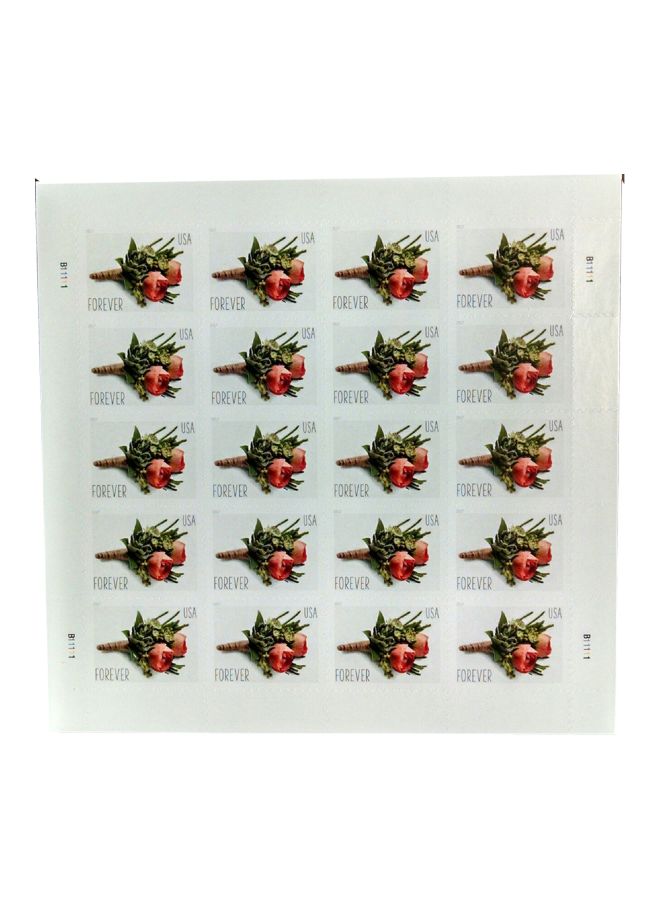 20-Piece Celebration Boutonniere Stamps