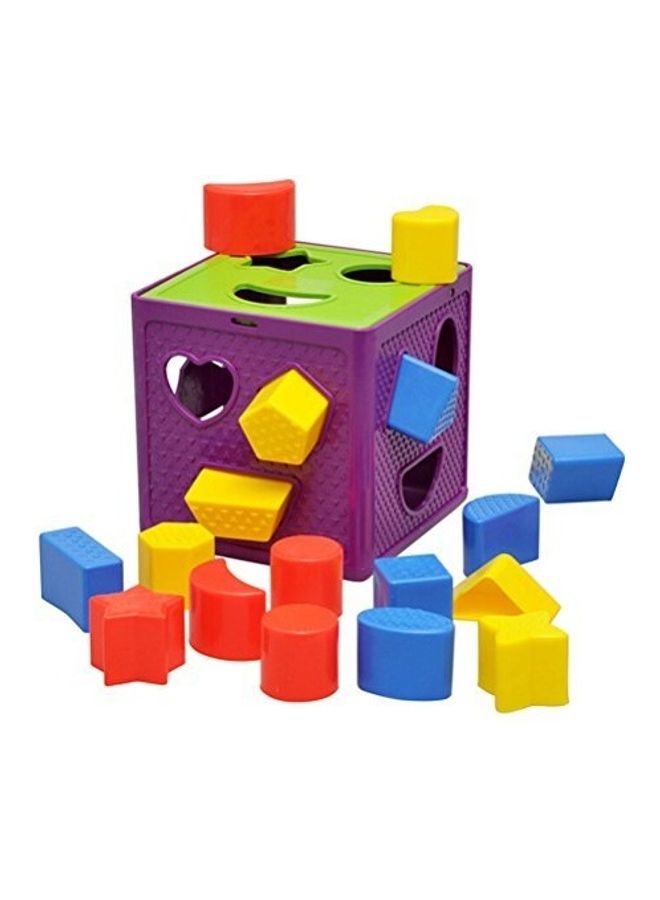 Geometric Square Shape Sorter Cube Early Learning Toy 13.5*13.5*13.5cm