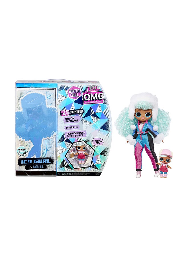 O.M.G. Winter Chill Fashion Doll And Brrr B.B. Doll 3 x 12.25 x 12inch