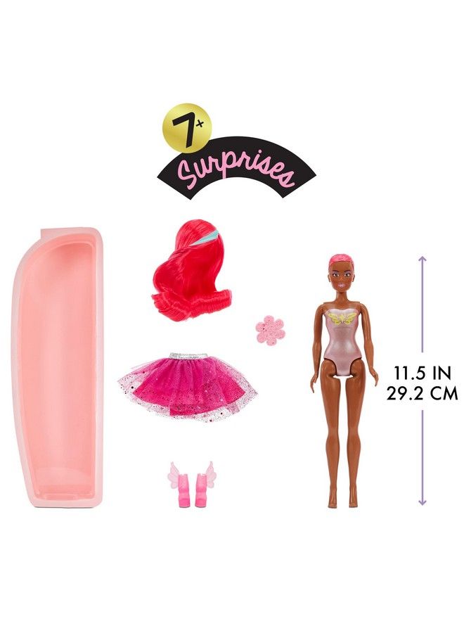 Dream Ella Color Change Surprise Fairies Yasmin Pink Fashion Doll With 7+ Surprises Including Outfit Castle Play Pretend Gift For Kids Toys For Girls & Boys Ages 3 4 5+ Years