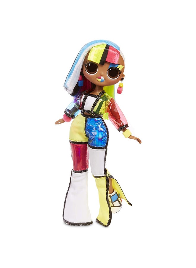 Light Up Stylish Fashion Doll With Surprises Reveals Black 2.9x12x8inch