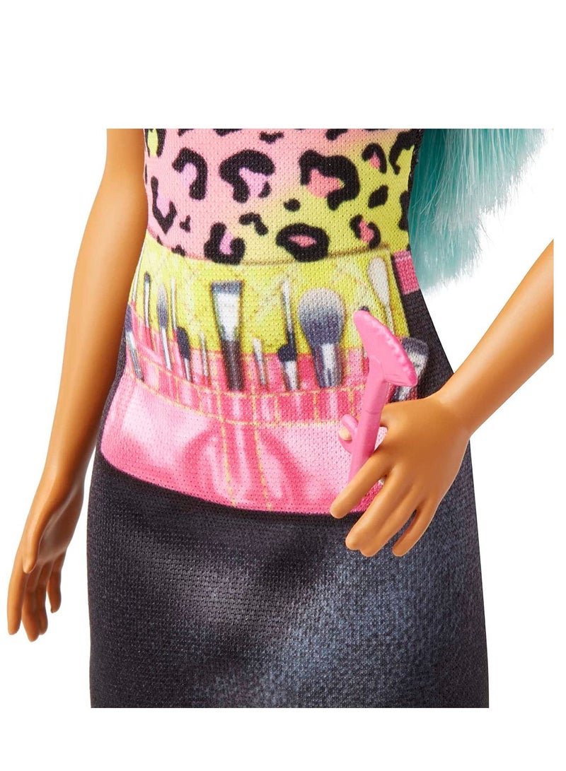 Barbie Makeup Artist Doll with Teal Hair