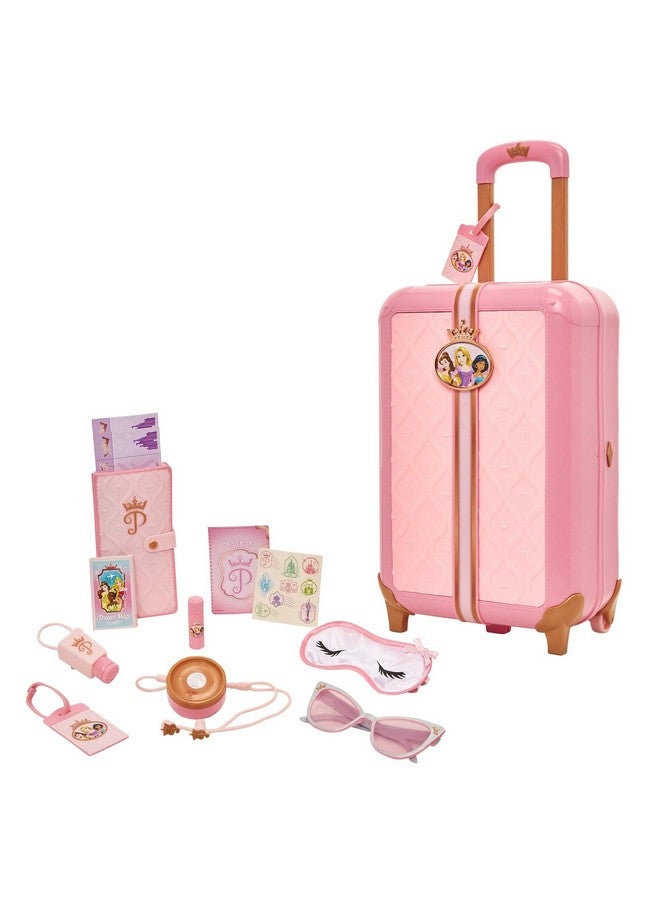 Travel Suitcase Play Set For Girls With Luggage Tag By Style Collection 17 Pretend Play Accessoriespiece Including Travel Passport For Ages 3+