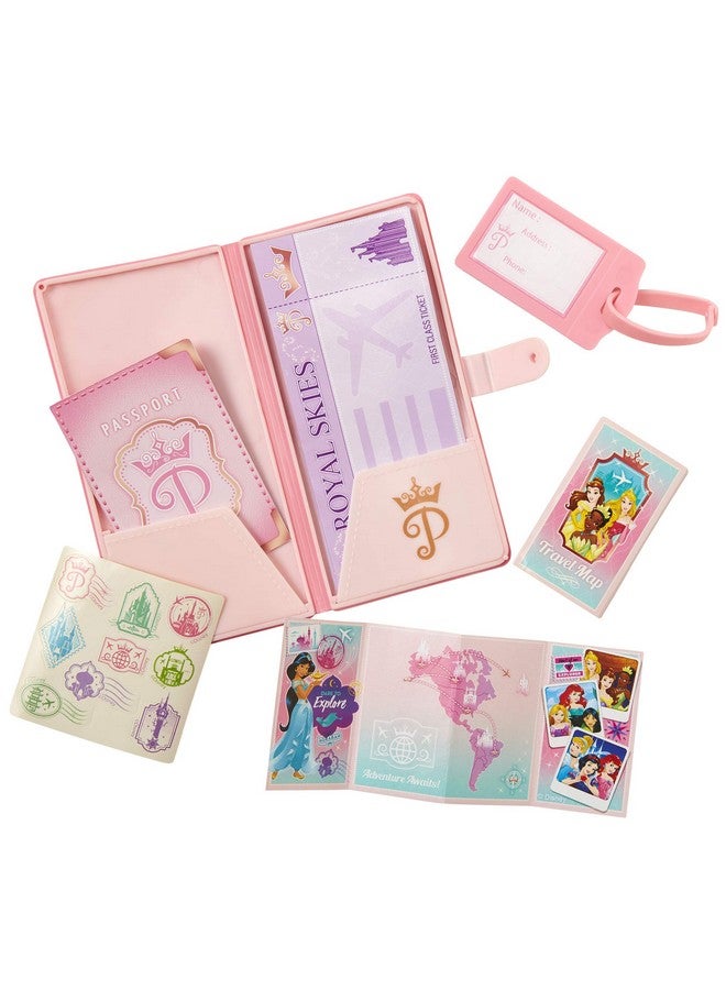 Travel Suitcase Play Set For Girls With Luggage Tag By Style Collection 17 Pretend Play Accessoriespiece Including Travel Passport For Ages 3+