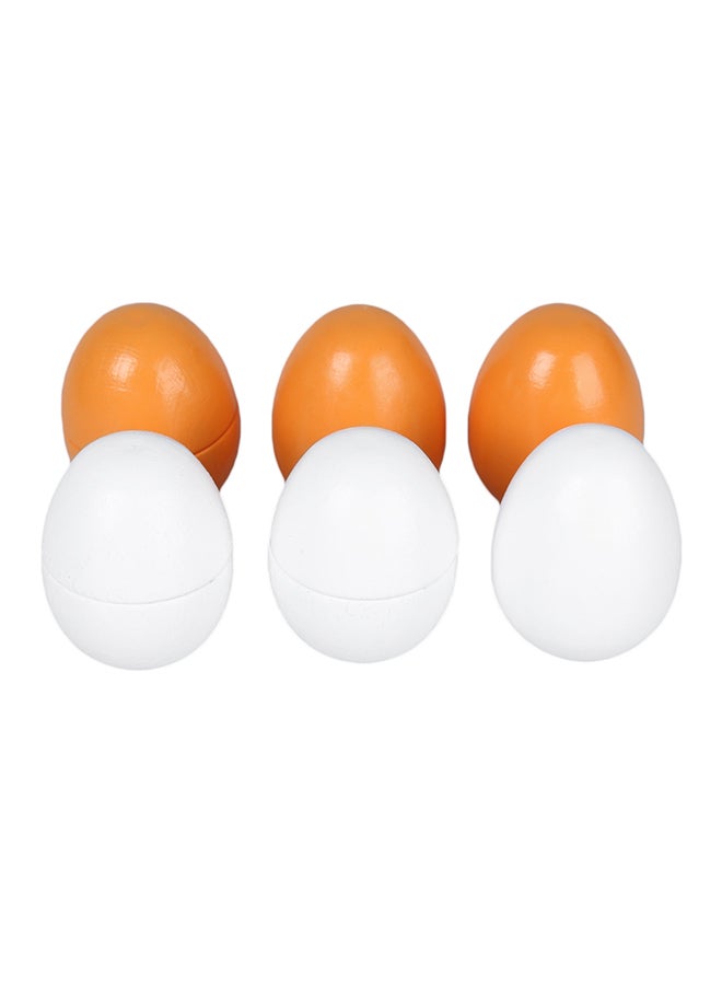 6-Piece Wooden Eggs Toy