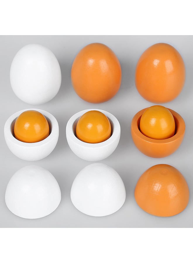 6-Piece Wooden Eggs Toy