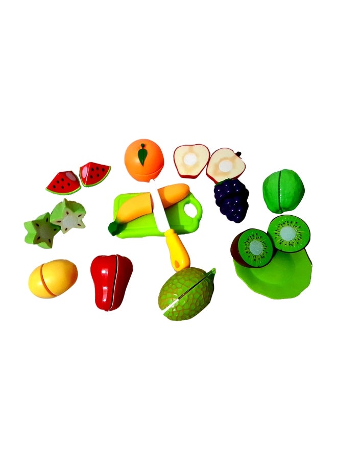 15-Piece Sliceable Mini Fruits Set