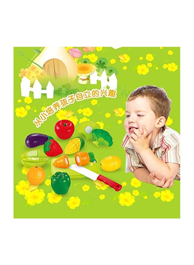 15-Piece Sliceable Mini Fruits And Vegetables Set 8Z-CPKV-7S2S